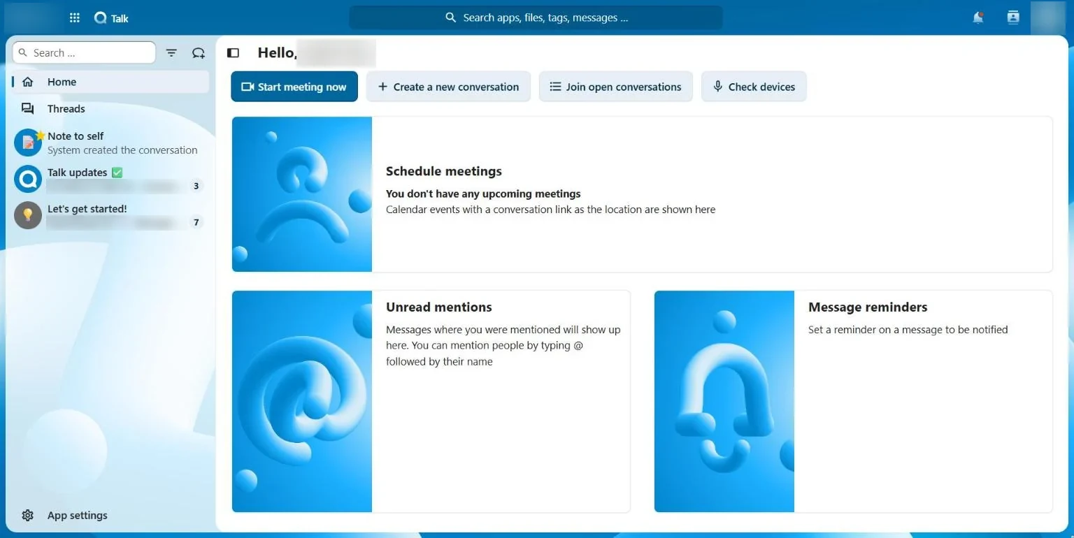 ISOFT DMS: conversas e reuniões da equipa