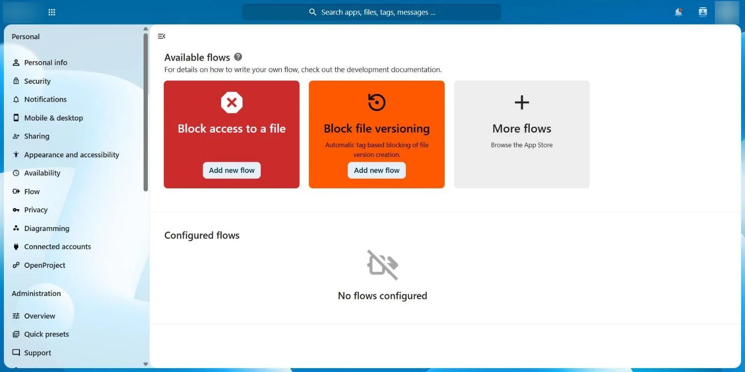 ISOFT DMS: available workflows