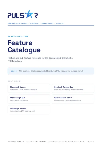 Feature Catalogue